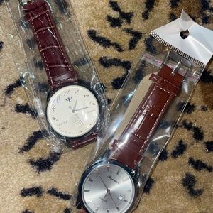 Leather strap watches
